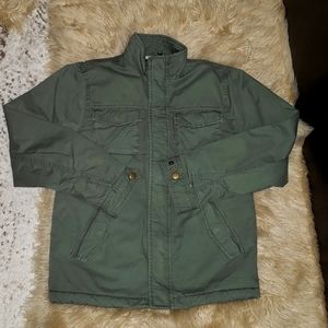 Boys Utility Style Sherpa Lined Jacket.